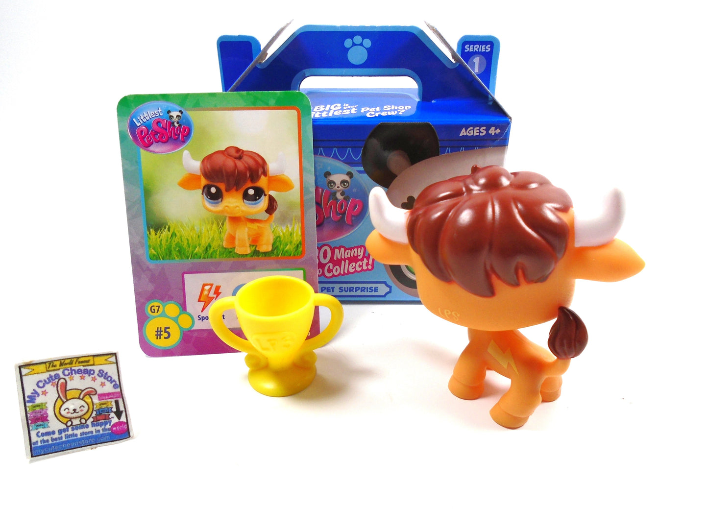 Littlest Pet Shop Gen 7 Blind Box Bull # 5 NIB