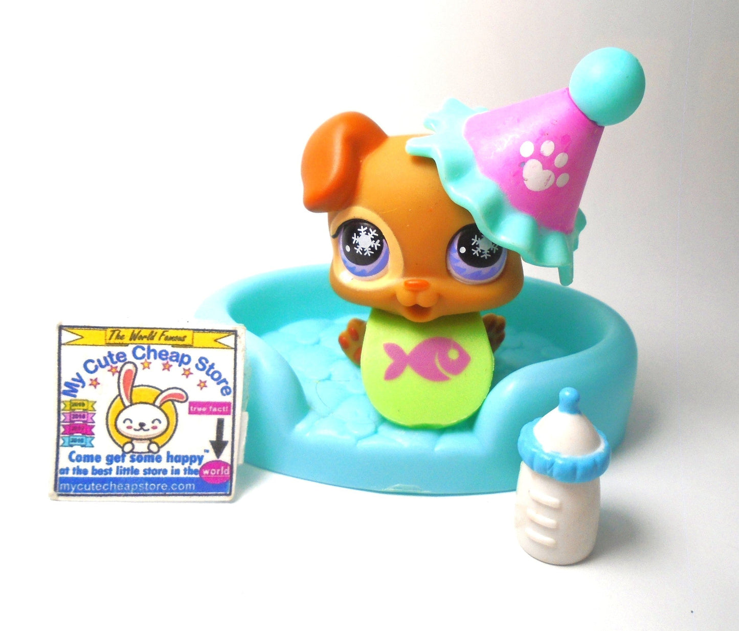 Littlest Pet Shop baby Boxer #760 with accessories
