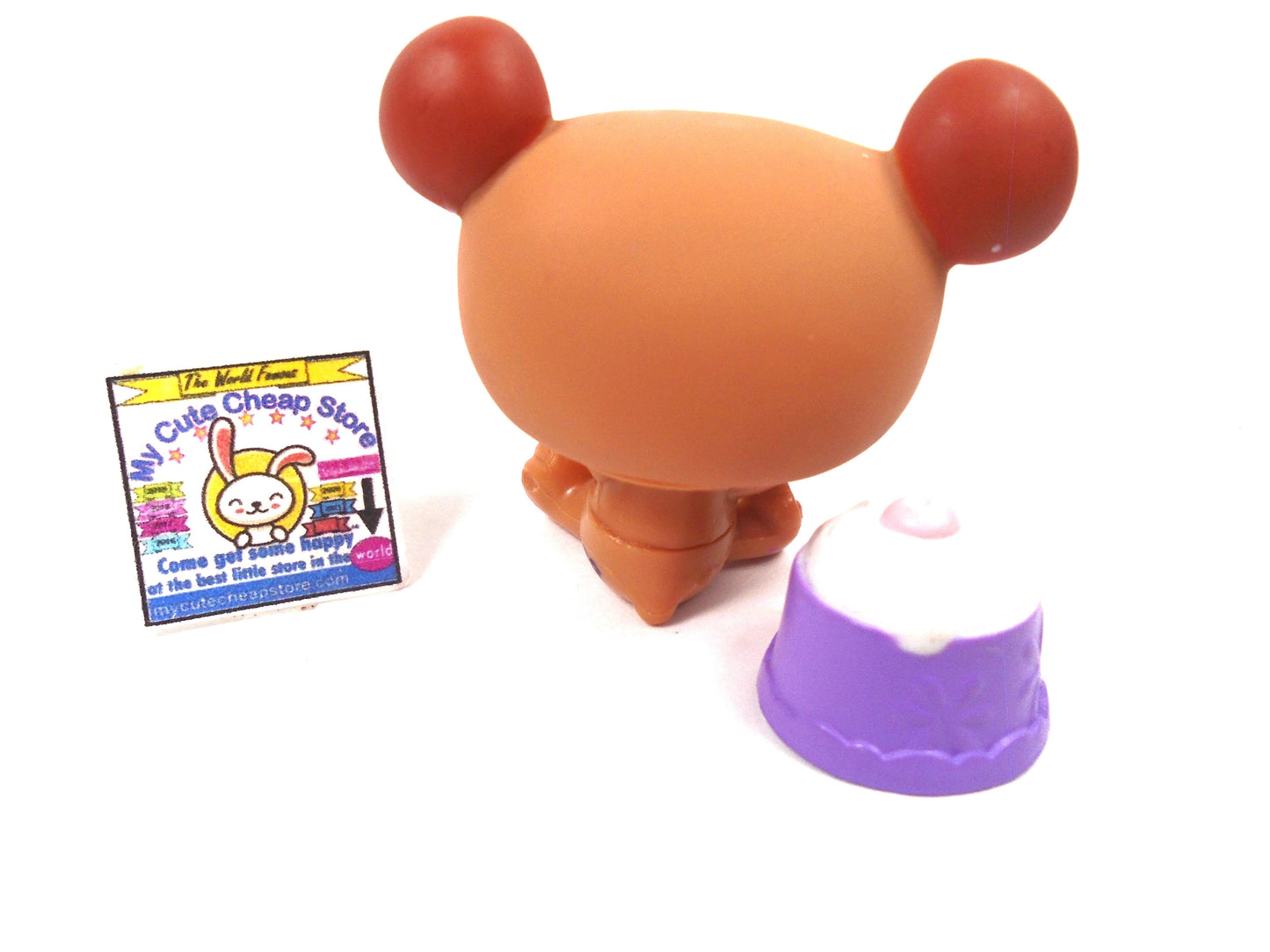 Littlest Pet Shop Rare Panda Bear with a cake