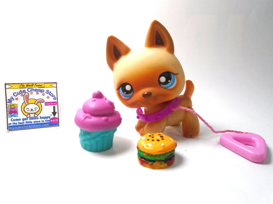 Littlest Pet Shop German Shepard #212 with accessories